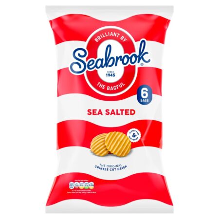 Seabrook Sea Salt Crisps 6 Pack 150g