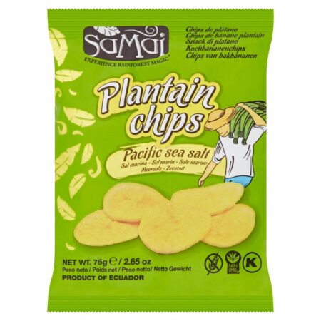 Samai Pacific Sea Salt Plantain Chips 75g