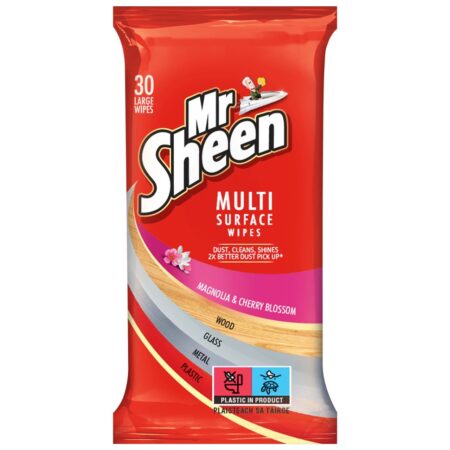 Mr Sheen Multi Surface Wipes Magnolia & Cherry 30 per pack