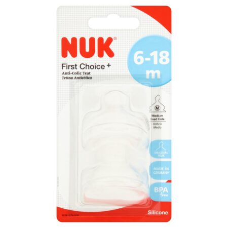 SILICONE TEAT SIZE 2 MEDIUM HOLE 2PK