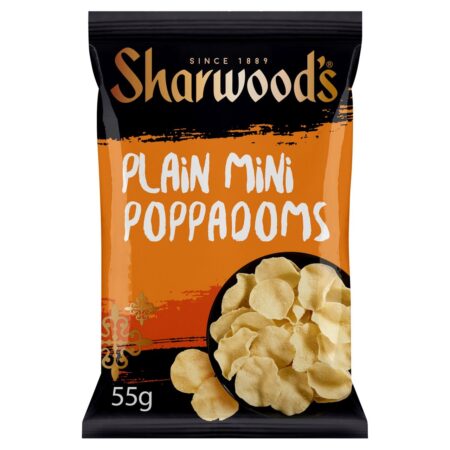 Sharwood’s Plain Mini Poppadoms 55g