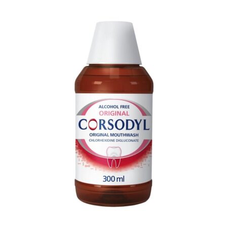 Corsodyl Medicated Antibacterial Mouthwash Original Alcohol Free 300ml
