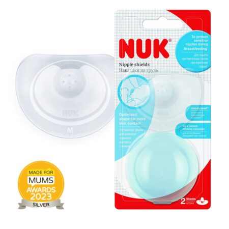 NIPPLE SHIELDS SILICONE M 2PK