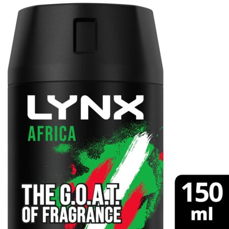 Lynx Africa Body Spray Deodorant Aerosol 150ml