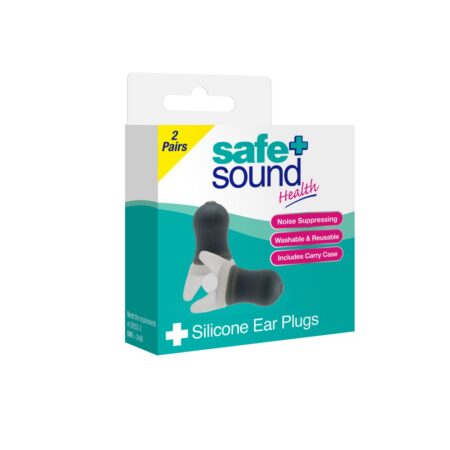 SILICONE EARPLUGS 2 PAIRS
