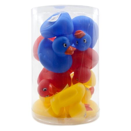 RUBBER DUCK BATH TOYS 13 PC TUB