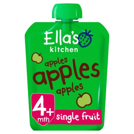 Ella’s Kitchen Apples Apples Apples First Tastes Baby Food Pouch 4+ Months 70g