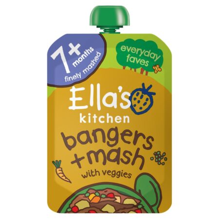 Ella’s Kitchen Organic Bangers and Mash Baby Food Pouch 7+ Months 130g