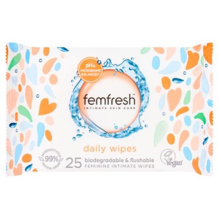 Femfresh Intimate Hygiene Large Feminine Freshness Wipes 25 per pack