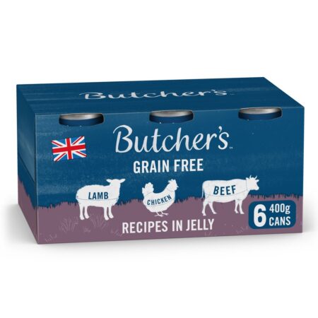 Butcher’s Recipes in Jelly Dog Food Tins 6 x 400g