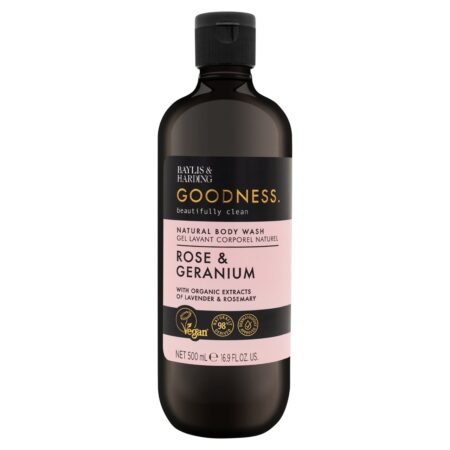 Baylis & Harding Goodness Rose & Geranium Body Wash 500ml
