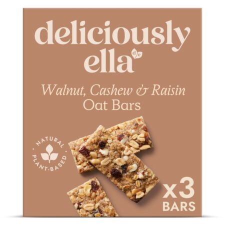 Deliciously Ella Fruit & Nut Oat Bars 3 x 50g