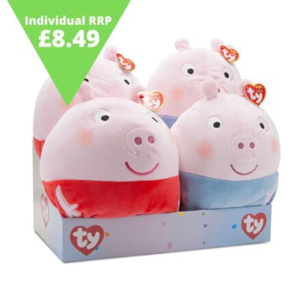 PEPPA AND GEORGE PIG SQUISHABOO 10 IN CDU