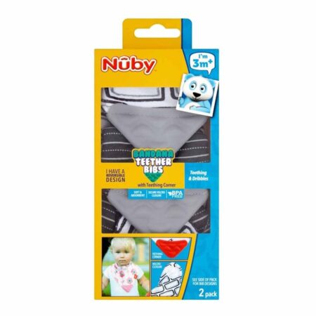 BANDANA BIBS WITH TEETHER