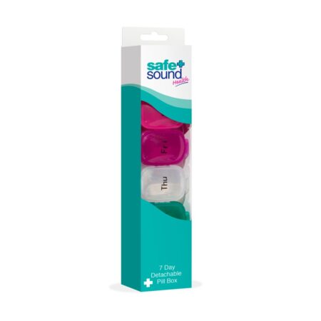 MULTICOLOUR 7 DAY DETACHABLE PILL BOX
