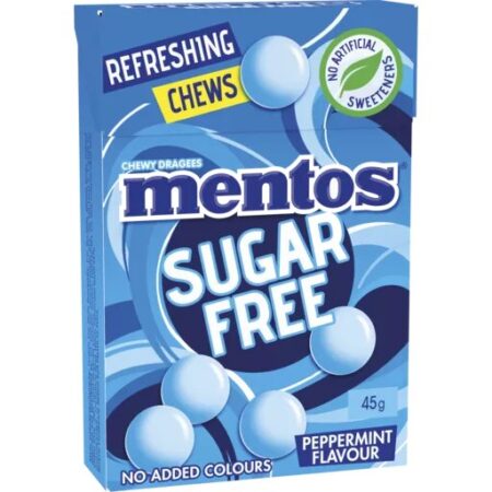 Mentos Sugar Free Peppermint Chewies 45g