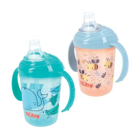 DECORATED GRIP N SIP CUP