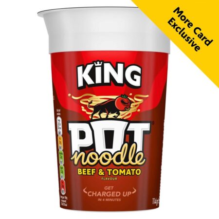 King Pot Noodle Beef & Tomato 114g