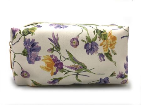 FLORAL BOXY BAG WHITE