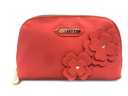 FLOWER EMB CURVED TOP CORAL