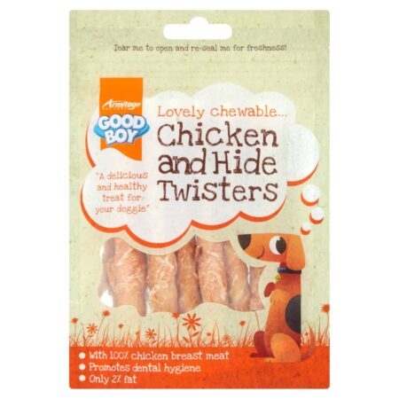 Good Boy Chicken Hide Twisters Dog Treats 70g