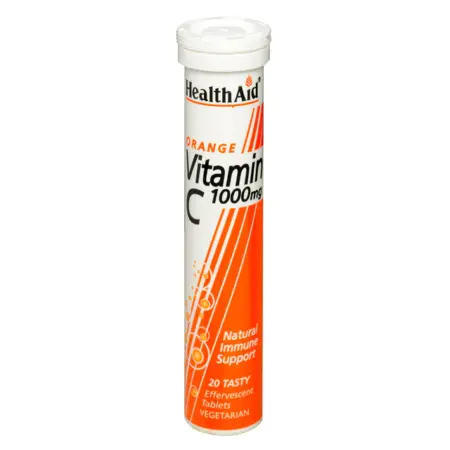 Vitamin C 1000mg – Effervescent (Orange Flavour) Tablets