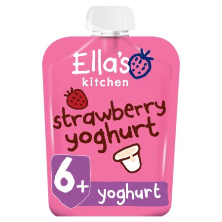 Ella’s Kitchen Strawberry Greek Style Yoghurt Baby Food Pouch 6+ Months 90g