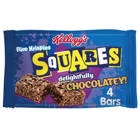 Kellogg’s Rice Krispies Squares Delightfully Chocolatey Snack Bars 4 x 36g
