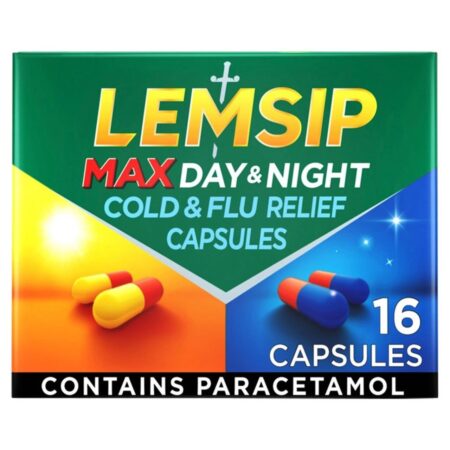 Lemsip Max Day & Night Cold & Flu Relief Capsules 16 per pack