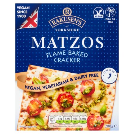 Rakusen’s Matzos Flame Baked Cracker 200g