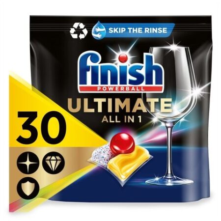 Finish Ultimate All in One Lemon 30 Dishwasher Tablets 387g