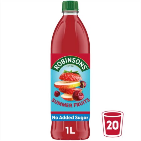 Robinsons Summer Fruits Squash No Added Sugar 1L