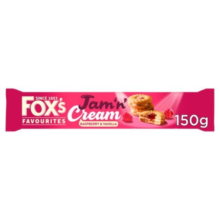 Foxs Jam Cream Rings 150g