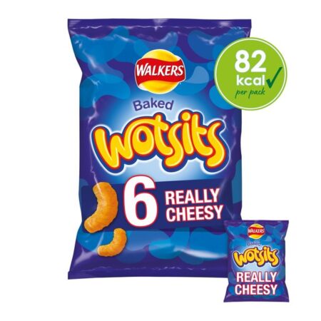 Walkers Wotsits Really Cheesy 6 X 16.5g