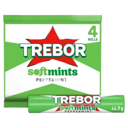 Trebor Softmints Peppermint 4 Rolls 179.6g