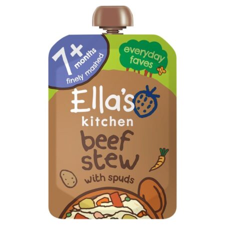 Ella’s Kitchen Organic Beef Stew Baby Food Pouch 7+ Months 130g