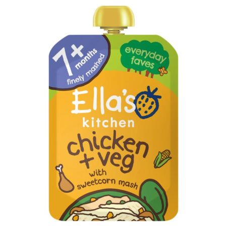 Ella’s Kitchen Organic Chicken and Veg Baby Food Pouch 7+ Months 130g