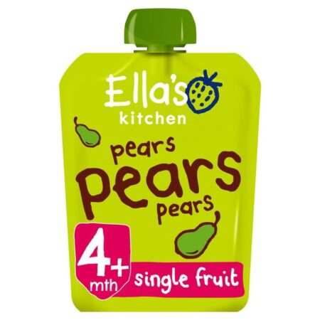 Ella’s Kitchen Pears Pears Pears First Tastes Baby Food Pouch 4+ Months 70g