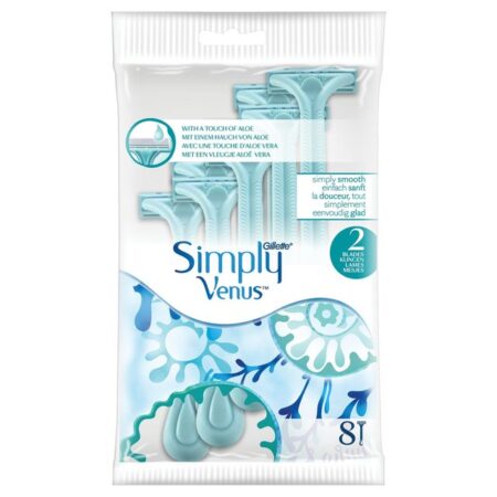 Gillette Simply Venus 2 Blades 8 Razors