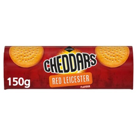 Jacob’s Cheddars Red Leicester Flavour Cheese Biscuits 150g