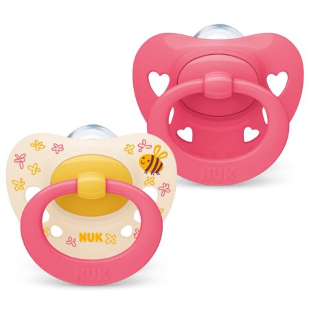 SIGNATURE PINK SILICONE SOOTHER S2 2PK