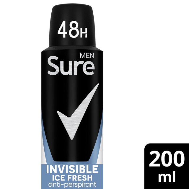 Sure Men Antiperspirant Deodorant Invisible Ice Aerosol 200ml - Image 2