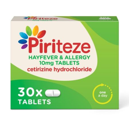 Piriteze Hayfever & Allergy Relief Antihistamine Tablet 30 per pack