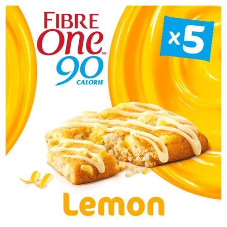 Fibre One 90 Calorie Lemon Drizzle Bars 5 x 24g