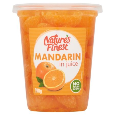 Nature’s Finest Mandarin in Juice (390g) 225g
