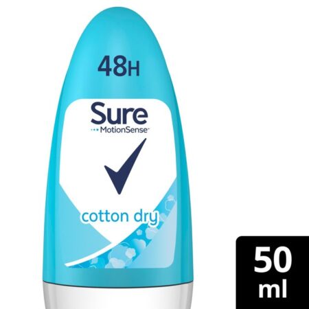 Sure Women Cotton Dry Roll-On Anti-Perspirant Deodorant 50ml