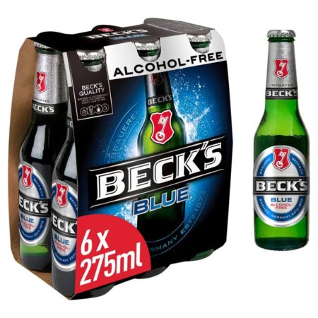 Beck’s Blue Alcohol-Free Beer Bottles 6 x 275ml