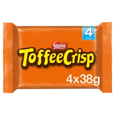 Toffee Crisp Milk Chocolate Bar Multipack 4 Pack 52g