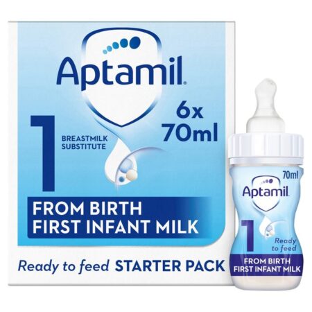 Aptamil 1 First Baby Milk Formula Starter Pack From Birth 6 x 70ml