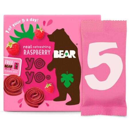 BEAR Yoyos Raspberry Multipack 5 x 20g